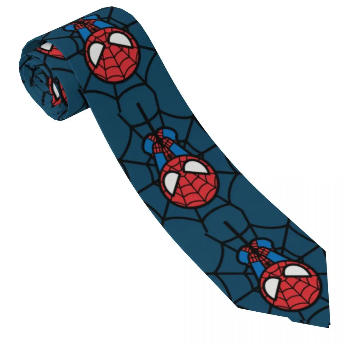 Custom Men Spider Man Cartoon Necktie Fashion Tie For Banquet