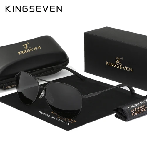 Imagen 2 del producto KINGSEVEN, gafas de sol polarizadas para hombre, gafas UV400 de alta calidad, gafas de protección solar, gafas de sol de conducción para pesca