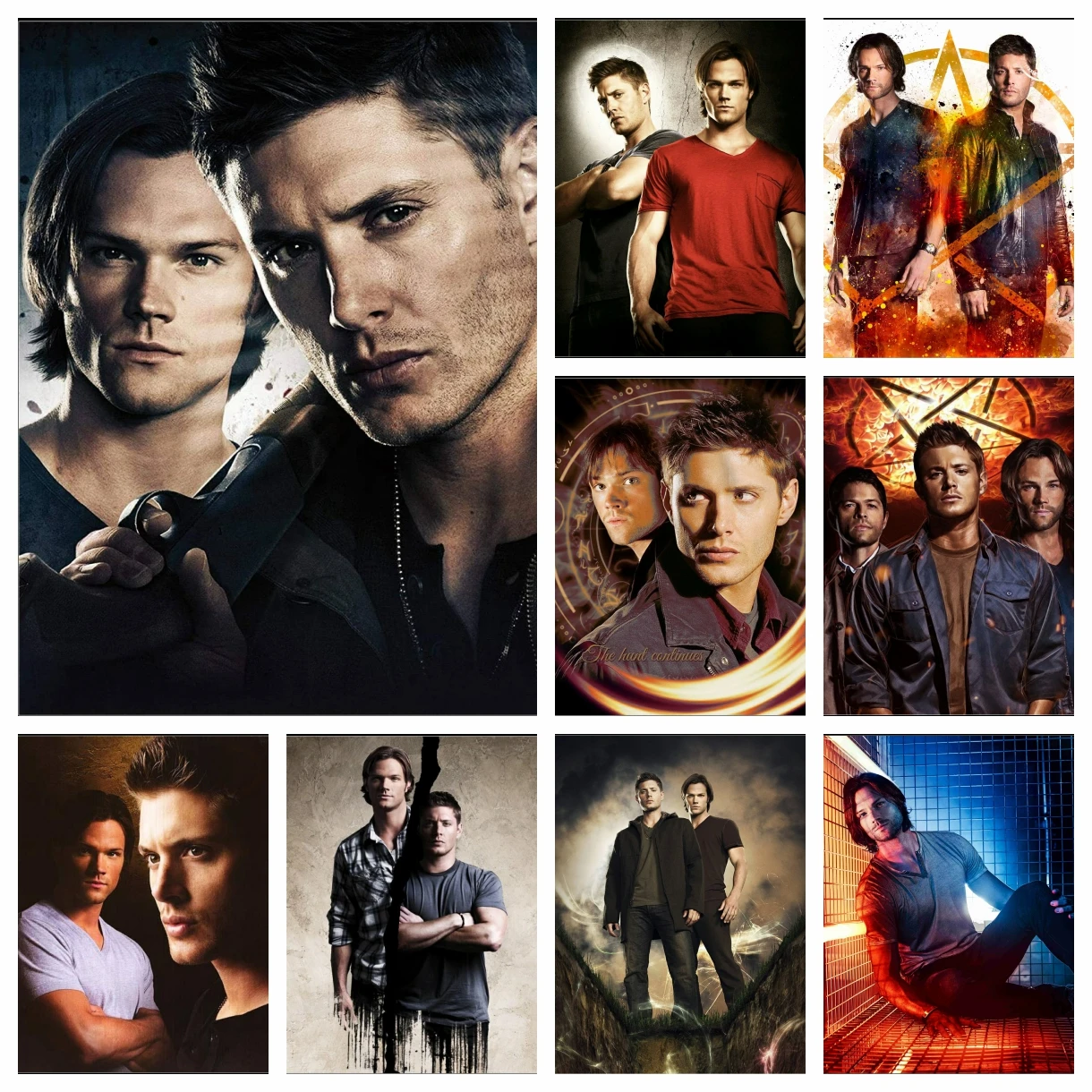 Klassischer Film Supernatural TV-Serie Diamantgemälde American Movie Wandkunst Kreuzstich Stickerei Bild Mosaik Home Decor