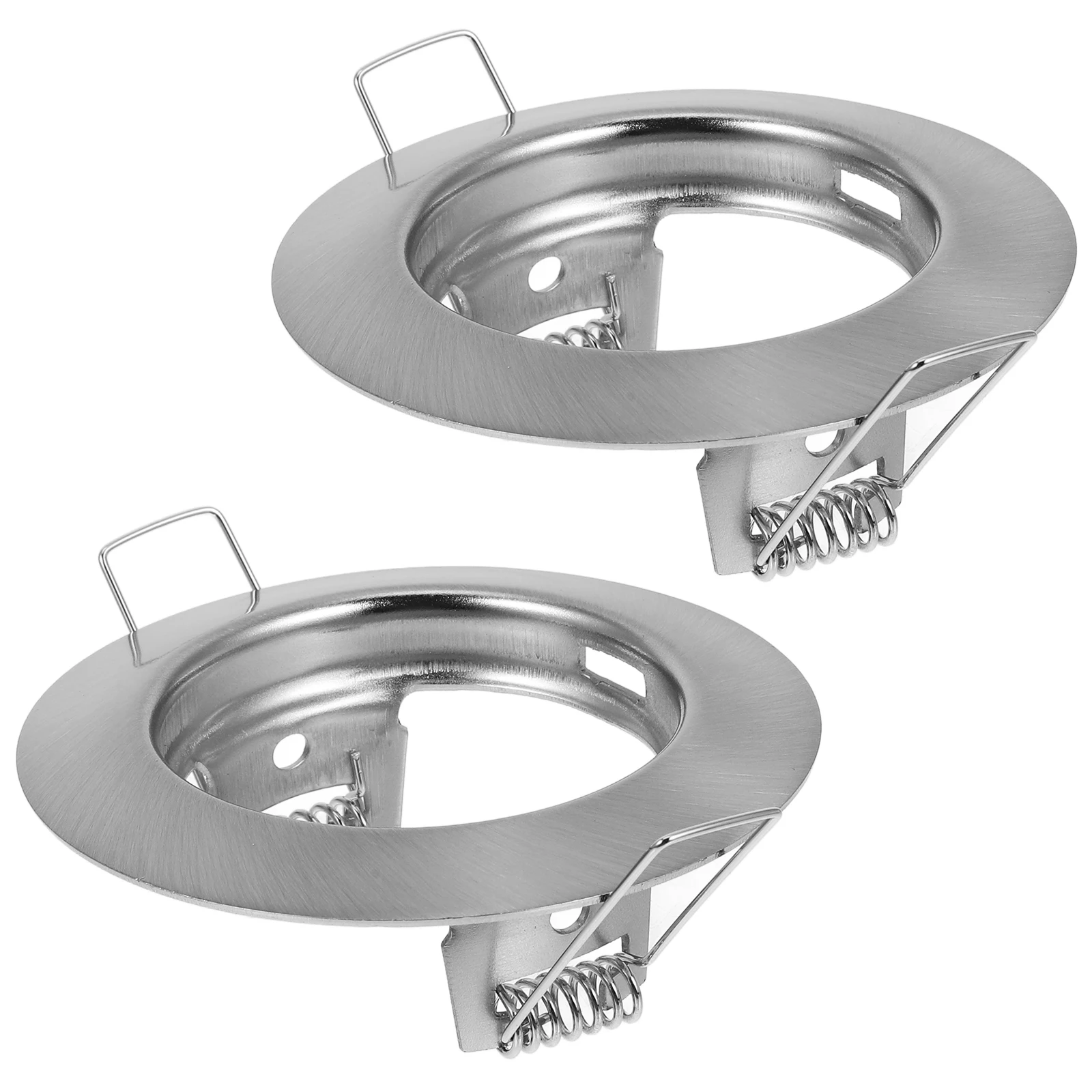 

2Pcs Recessed Light Frames Metal Spotlight Fittings Easy Bulb Replacement Elegant Design for Modern Spaces Recessed Light Frames