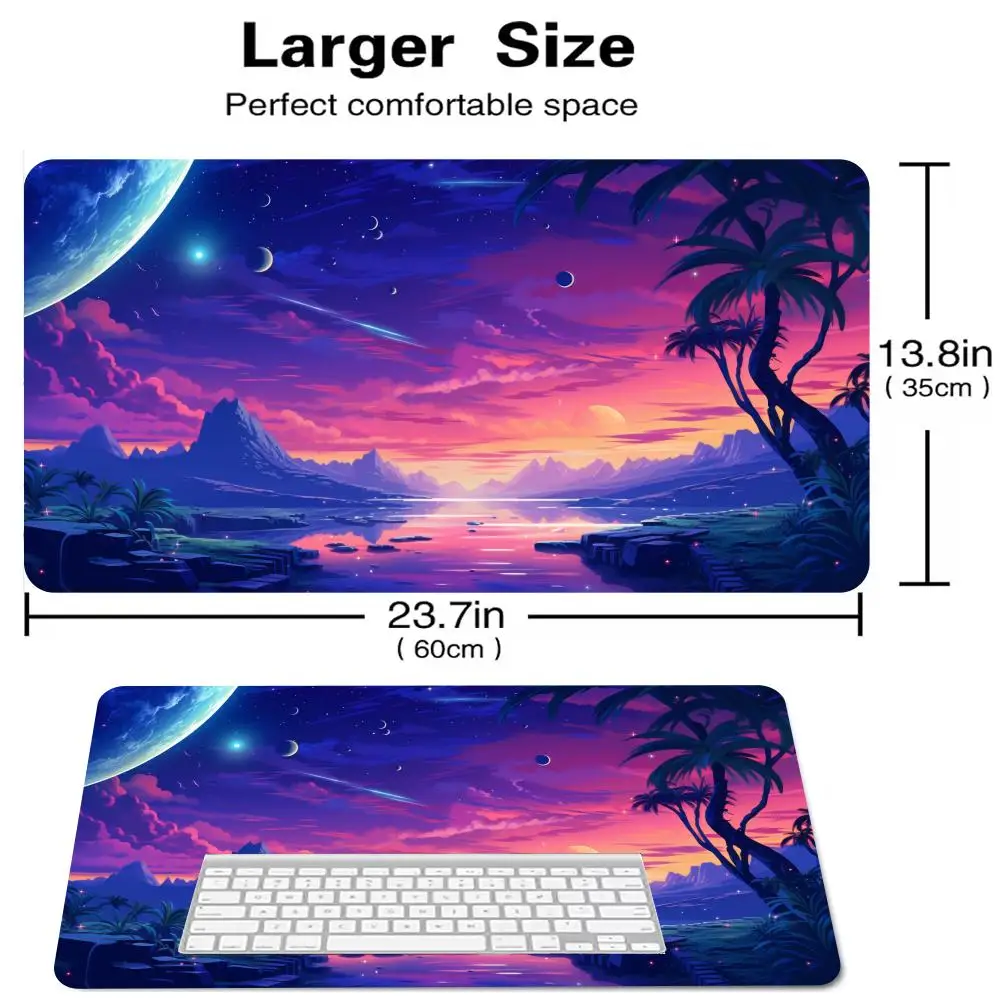 Sunset Scenery Mouse Pad Magic Party Game Mat Durable Rubber for MTG TCG Games 350X600 Mousepad Office Desk Mats Friendly Design
