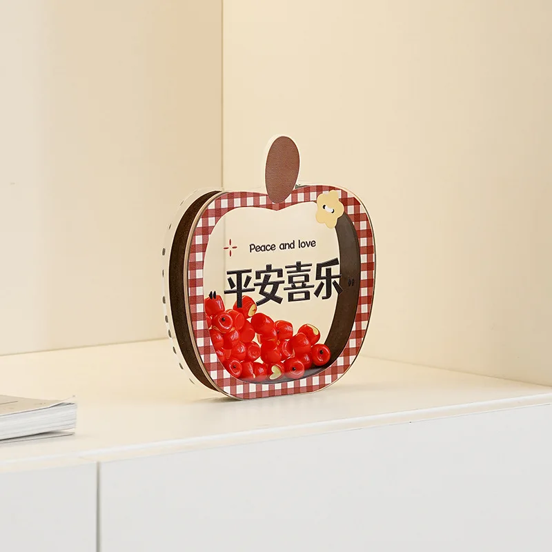 

Peaceful Joy Decor Acrylic Table Clock Modern Home Ornament Living Room Entrance Housewarming Gift Micro Model Craft Figurines