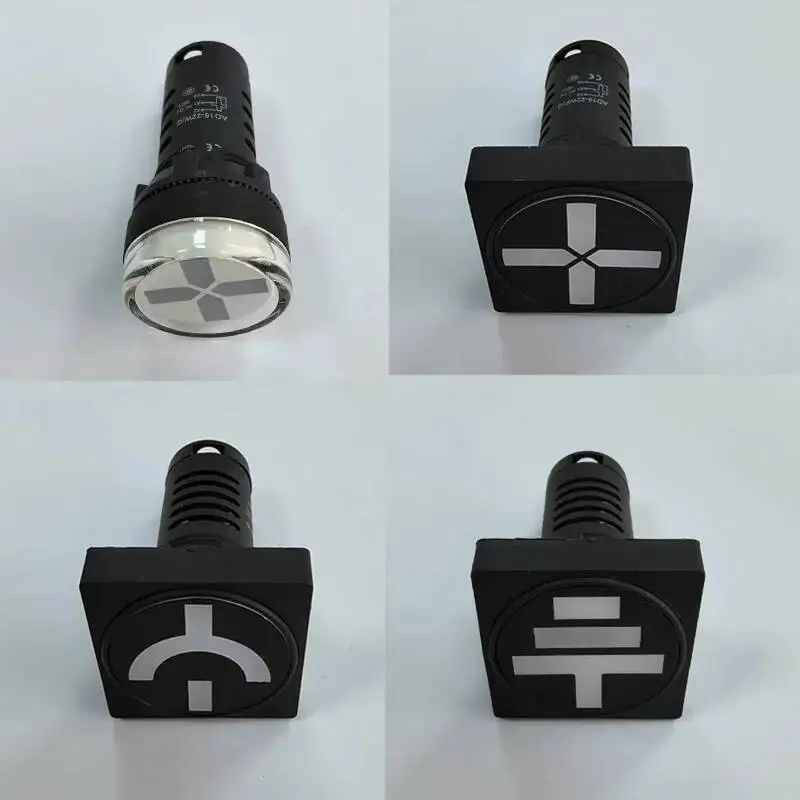 AD16-22SS ضوء المؤشر 22 مللي متر WF WG WN أحمر أخضر LED لونين مصباح إشارة الطاقة العمل 24 فولت 36 فولت 110 فولت 220 فولت 380 فولت #3