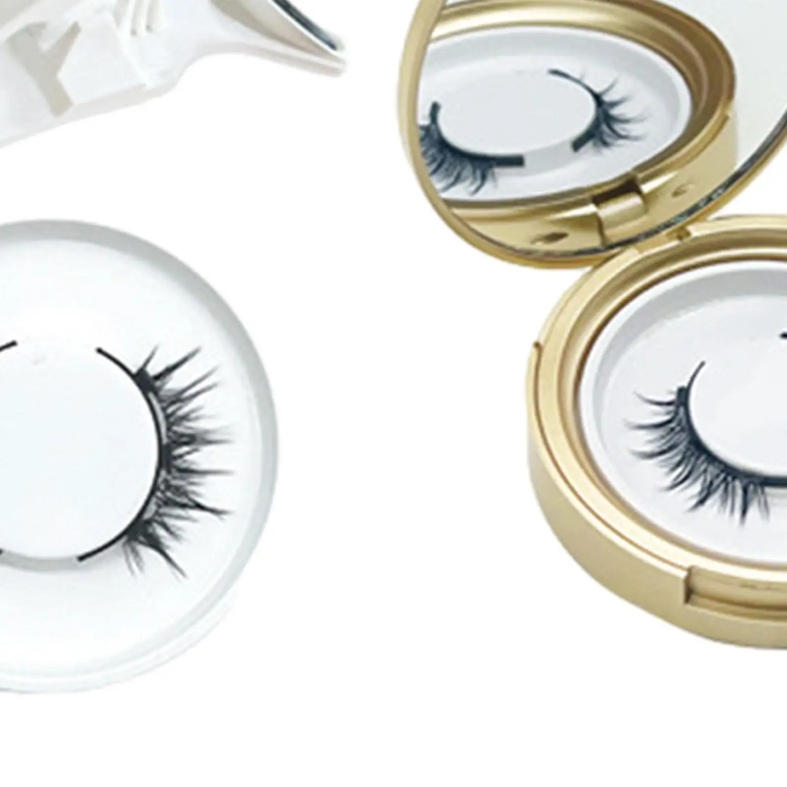 3D Natural Magnet Eyelashes Magnetics Eyelashes Tweezer for Travel