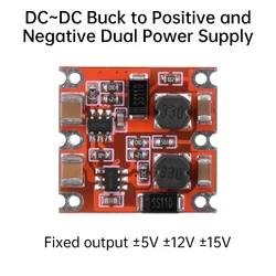 DC7-50V to DC ± 5V 12V 15V Dual Step Down Module DC-DC Step-Down Buck Converter Buck Module 300mA Power Supply Module