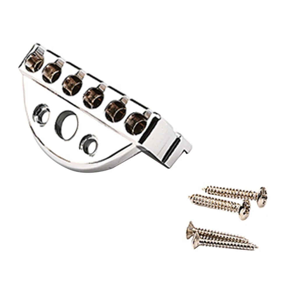 

Headless Guitar Playing Accessories Silver Metal Reinforcing Plate Practical Bridge String Lock Nut Guitar Parts