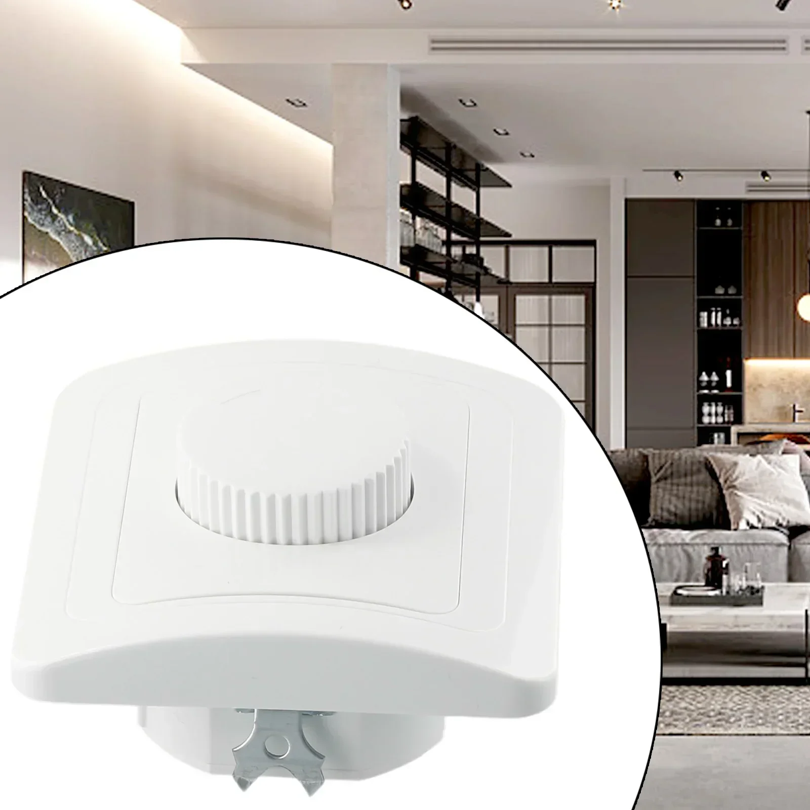 Atenuador giratorio para el hogar, alta calidad, 4 a 300W, 81X81mm, para luz halógena, estándar europeo