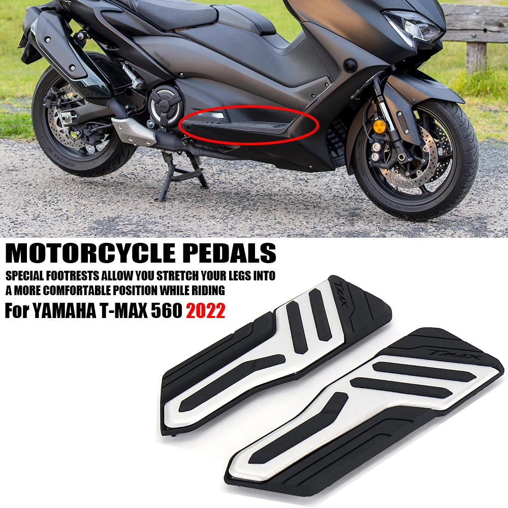 

Новый мотоцикл T-MAX 560, черная подножка со стороны водителя, педали, подножки, подножки, подходят для YAMAHA TMAX Tmax 560 T-max 560 2022
