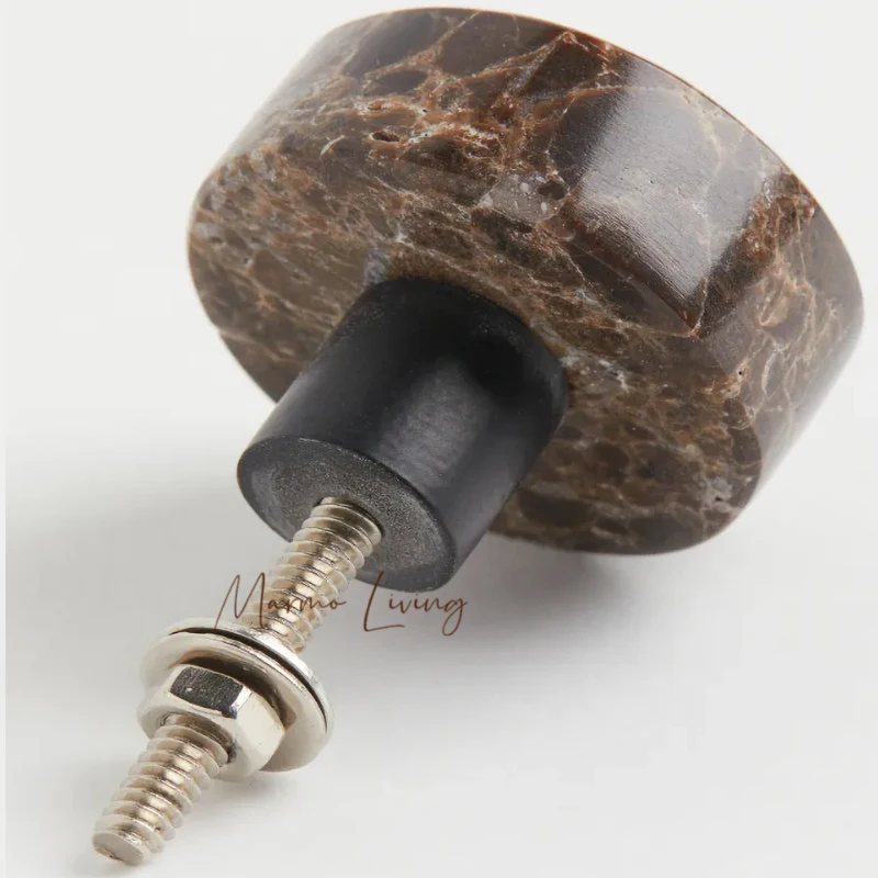 

Nordic light luxury drawer wardrobe 100% natural marble small handle high-end villa creative home decoration handle