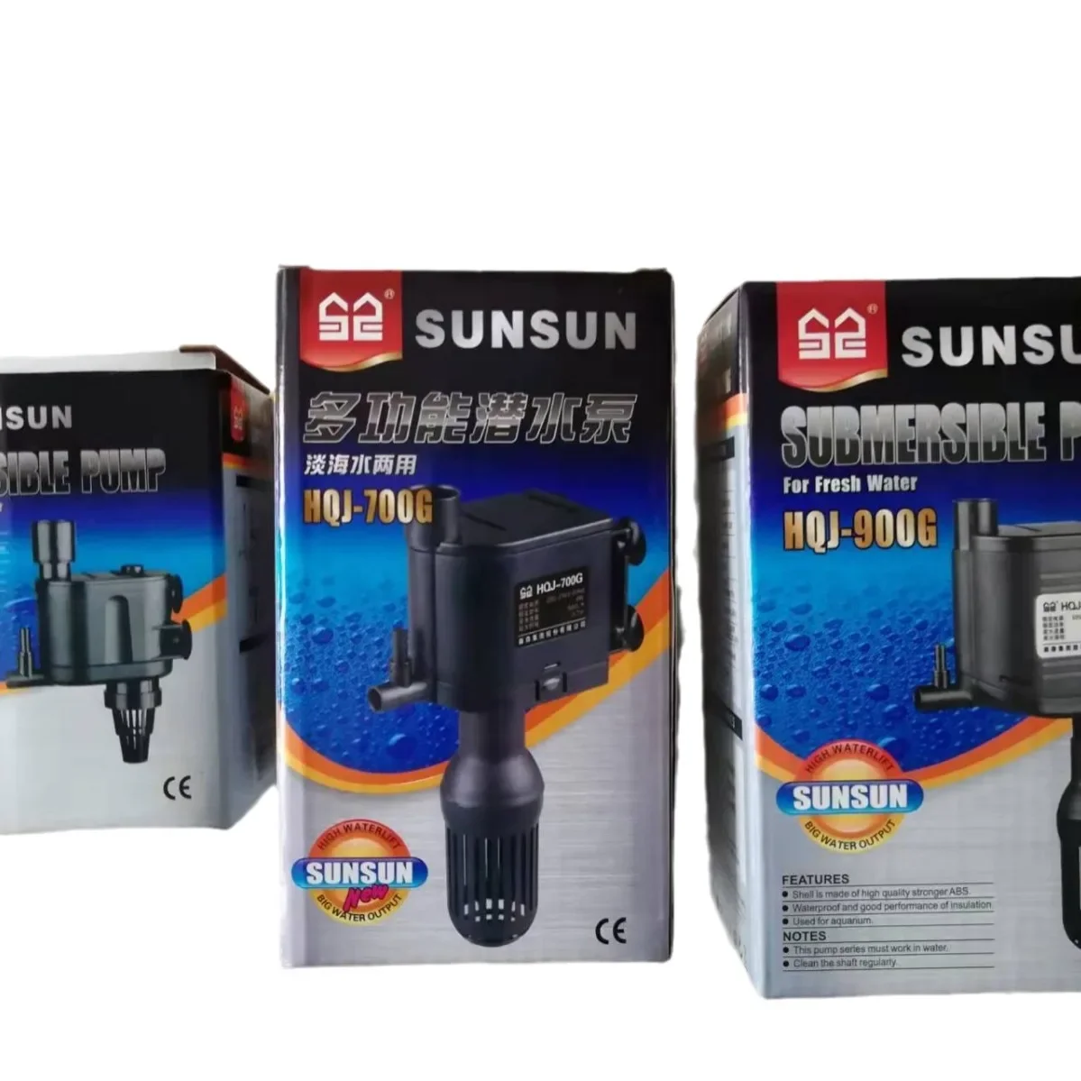 NF SUNSUN HQJ Aquarium Water Pump 3-in-1 Submersible Pump 220-240V AC 300-1200LPH for Fish Tank Water Filtration Circulation Oxy