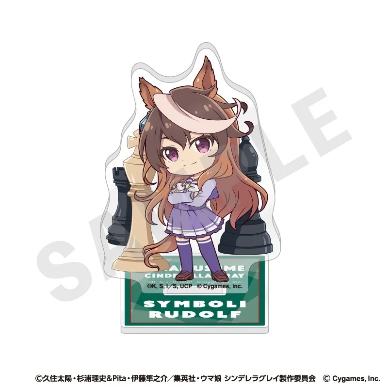 10CM Q-version Uma Musume Cinderella Gray Character HD Acrylic Stand Desktop Oguri Belno Tamamo Model Accessories Toy For Gift view 6