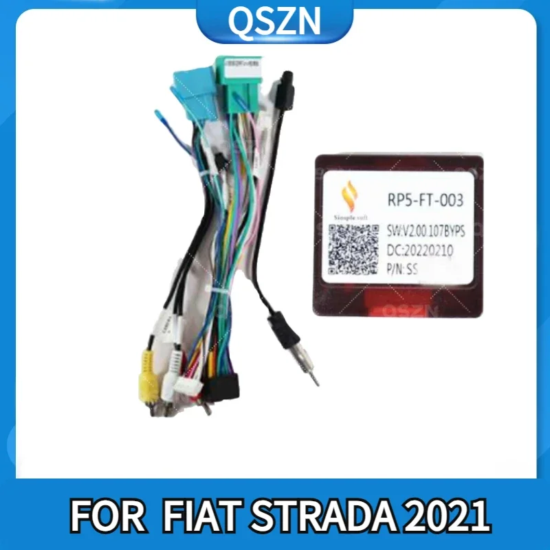 

QSZN Android Car Radio Canbus Box FT-SS-05/RP5-FT-003 For FIAT STRADA 2021 With Wiring Harness Power Cable