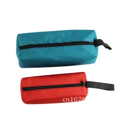 Bolsa de herramientas de mano de lona gruesa para herramientas pequeñas, organizador impermeable con cremallera, destornillador, llave, pinzas, broca