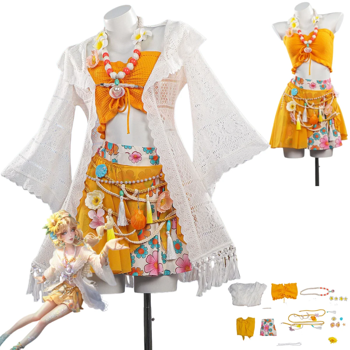 Party Games Summer - Disfraz de Cosplay de Grace Naiad