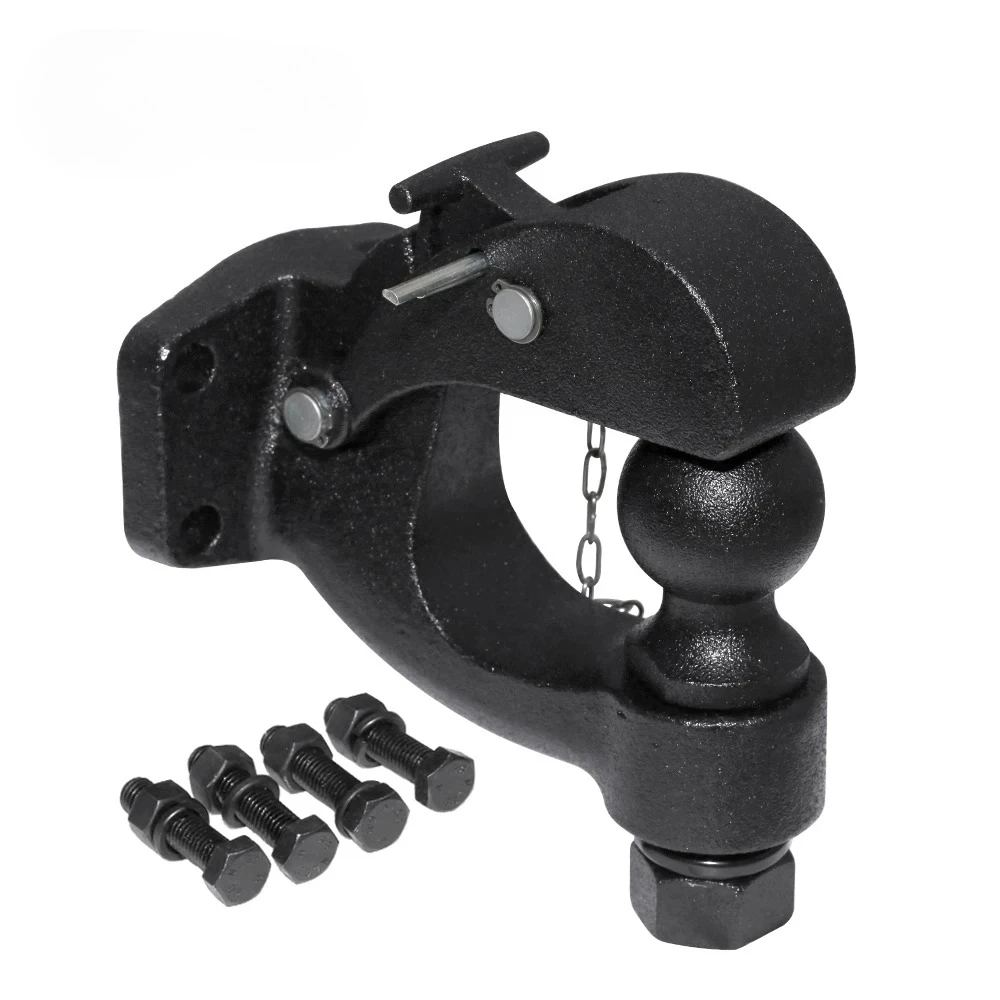 Matte Black Pintle Hook Hitch 2