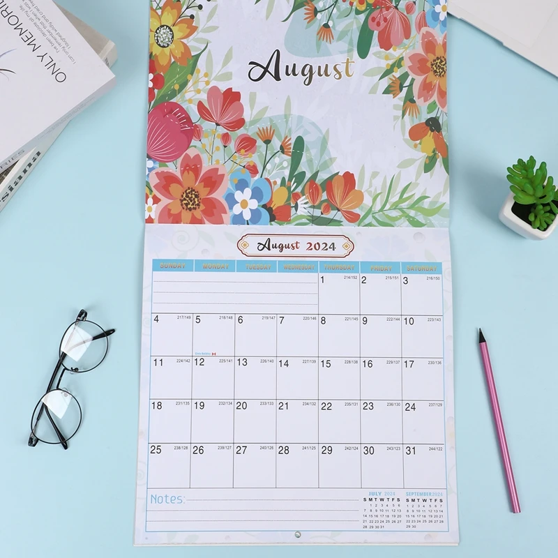 2024 Desk Calendar Wall Hanging Calendar Large Weekly Monthly Yearly Planner Desk Schedule To Do List Agenda Organizer