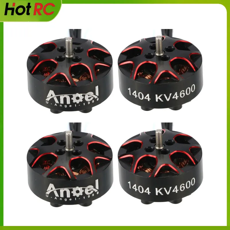 4pcs Uangel A1404 1404 4600KV 3-4S Lipo FPV Brushless Motor 1.5mm Shaft for 2.5~4 inch Cinewhoop Dutcted Bee25 RC Racing Drone