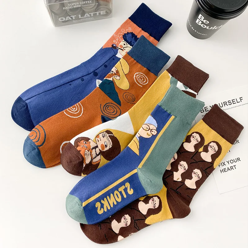 1 Pair New Anime Men Socks Long Sock Knee-High Couples cosplay Sock Personality Hip Hop Harajuku Funny Sock for Women