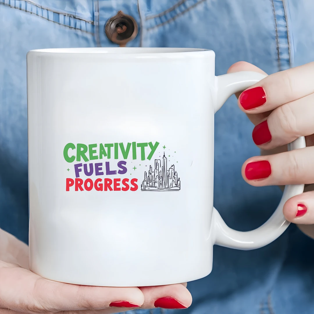 

11oz Creative Mugs Sparking Inspiration City Skyline Starlight Green Purple Red Christmas Cups Home Office Hot and Cold Drink Mu