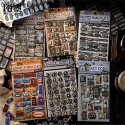 2pcs/1lot Kawaii Scrapbook Stickers hairdresser's pantry Junk Journal Gold Planner Stationery Sticker Planner Decorative