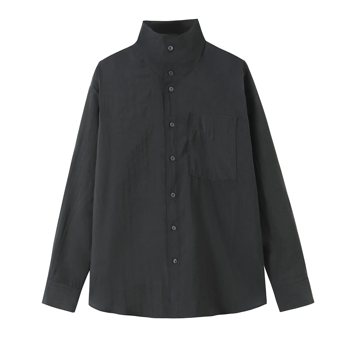 Chic Fashion Simple Style Shirts for Women 2026 New Long Sleeve Stand Collar Women's Casual Loose Shirt And Blouse Woman Tops ﻿