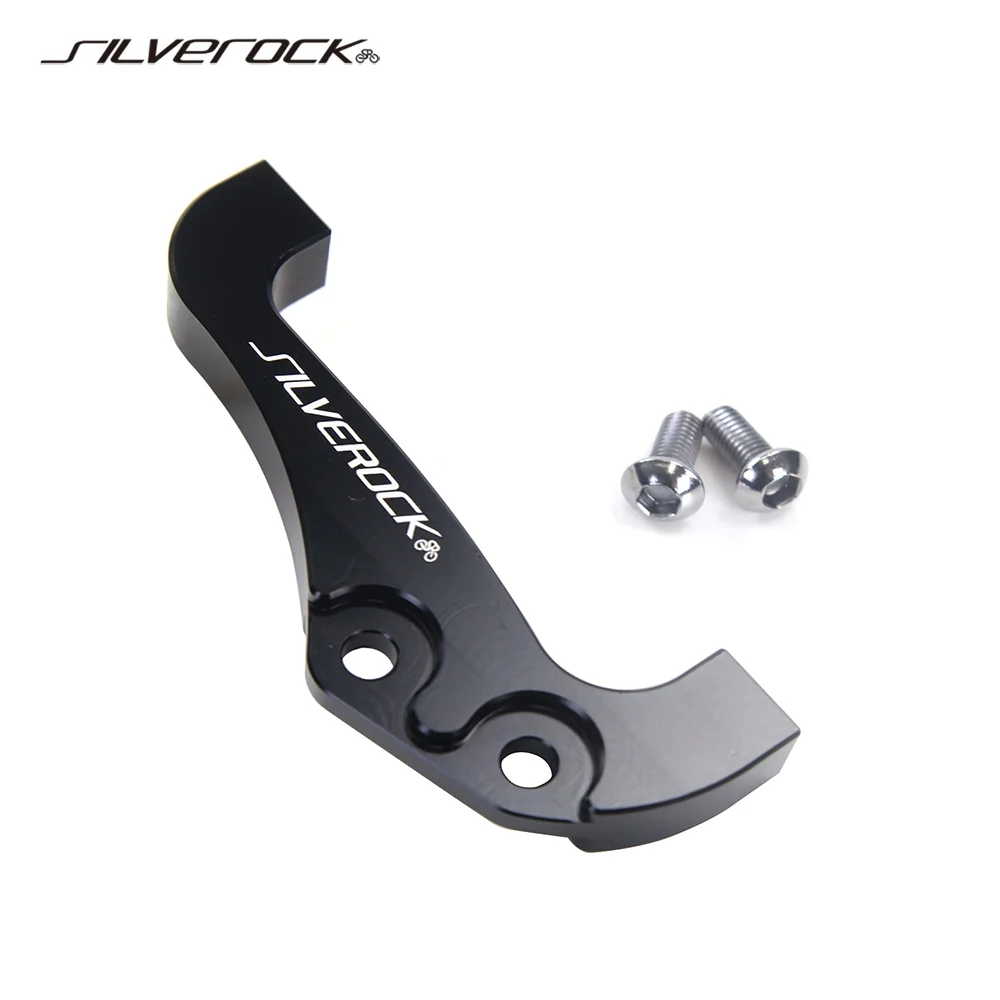 SILVEROCK Frame Rear Triangle Rotor Adapter 140mm Fit for Storm Blast DA HON P8 Folding Bike Convert V Brake to Disc Brake