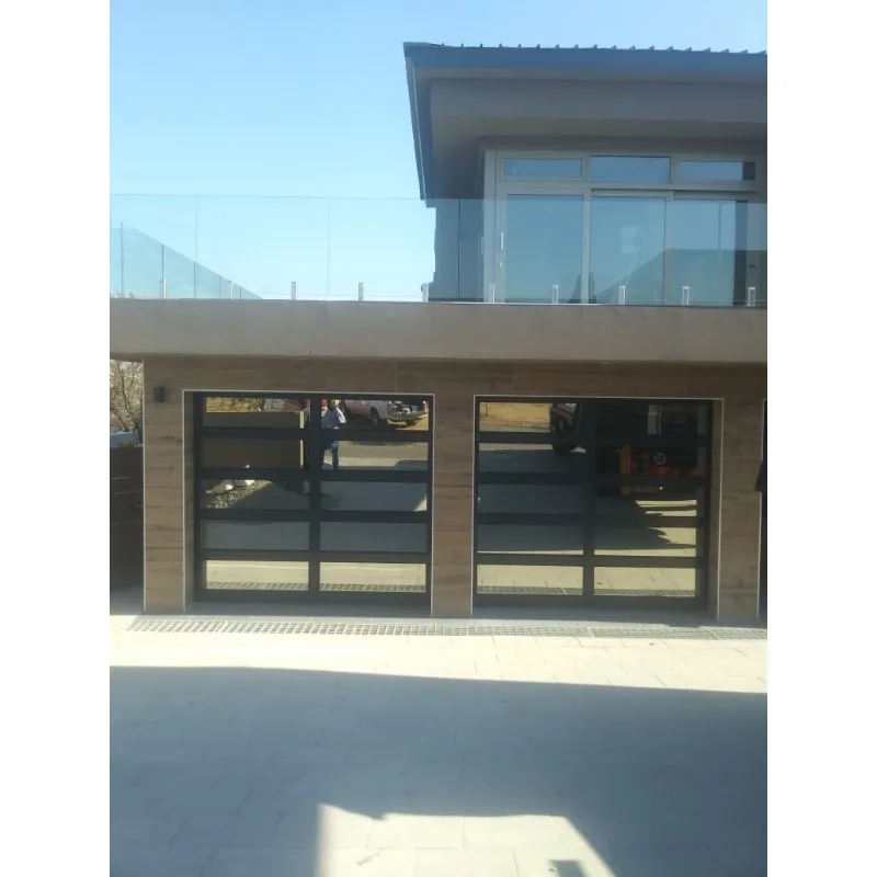 【Hot Sale】Commercial Glass Electric Sectional Door | Transparent Overhead Lifting Door For Shops, Garages, And Showrooms