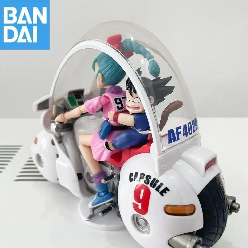 Bandai S.h.figuarts Dragon Ball Son Goku Bulma motocicleta Holpoi cápsula No.9 17,5 Cm figura de acción modelo coleccionista juguete para regalo