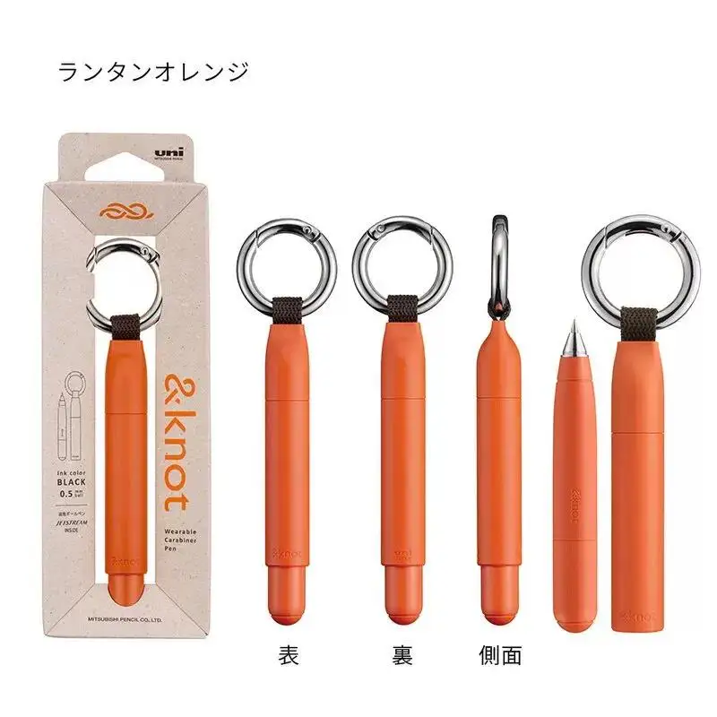 uni-ball KNOCK Ballpoint Pen with Clip Ring,Multi-Color Magnetic Cap Pen Outdoor Writing,Pocket Pen ForHiking,Camping&Journaling