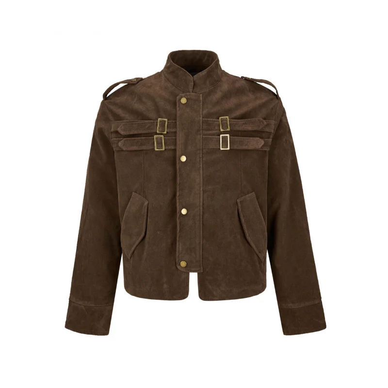 EMEEasy نجاح خمر الجلود يشعر سترة قطن المتخصصة تفكيك تصميم الراقية يشعر الخريف الشتاء سميكة معطف دافئ #2