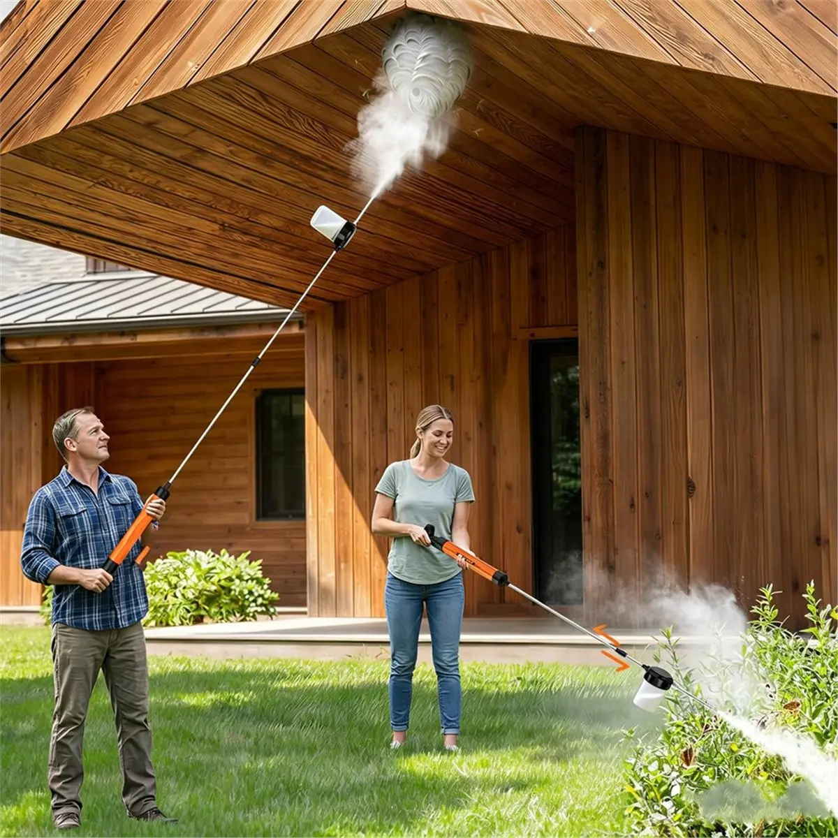 Diatomaceous Earth Powder Duster with Extendable Rod, Large Capacity & Adjustable Settings 120ml Capacity Tank