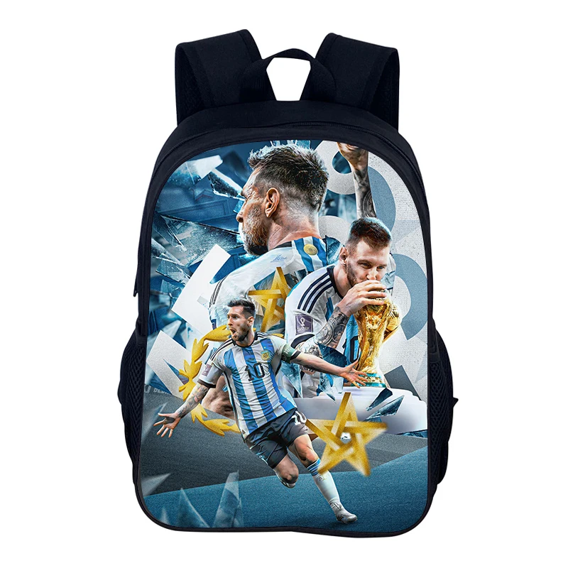 Football Sports Backpack M-Messis School Bag Boys and Girls Sports Rucksack Star Player School Backpack Book Bags for Best Gift