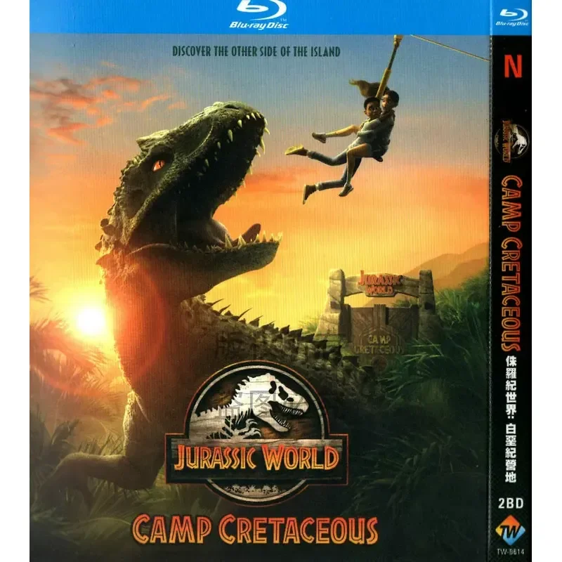 Science Fiction Cartoon Jurassic World Cretaceous Camp Season 1 to 4 BD High Definition Blu Ray 6 Disc Set