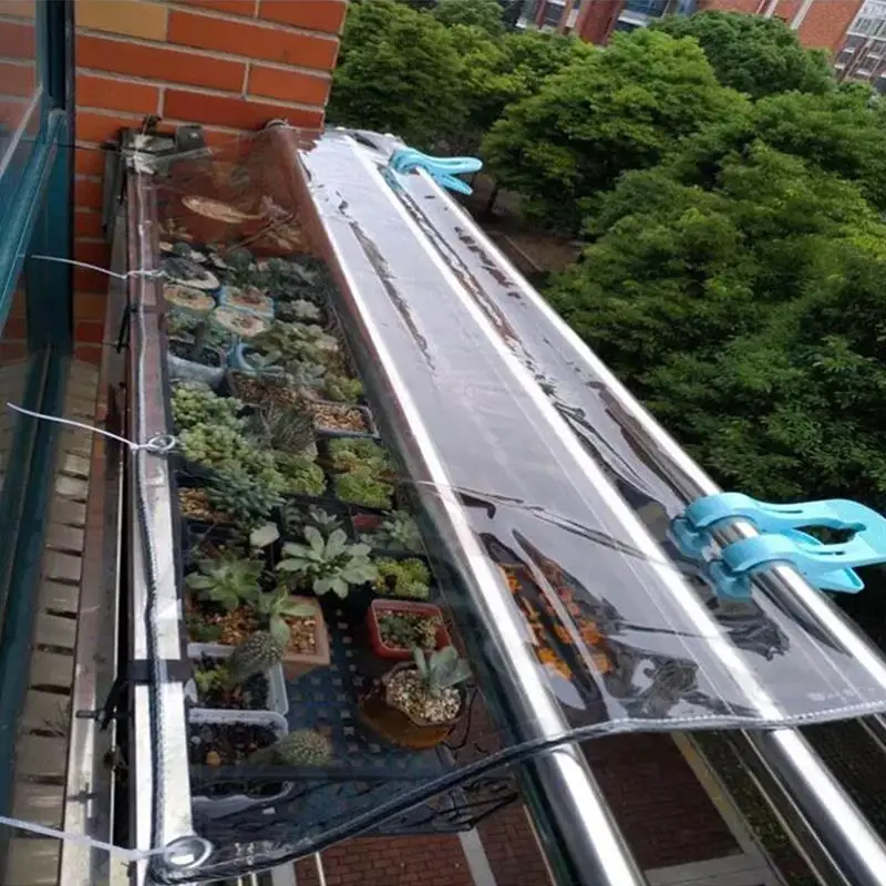 No-Drill Window Rain Shield Outdoor Transparent Rain Barrier PVC Material for Balcony And Home Use Instant Rain Protection