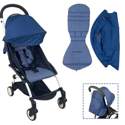 Passeggino cappuccio e materasso per babyoya Babytime Oxford Cloth Back Zipper Pocket accessori per passeggini cuscino per cappuccio a 175 gradi