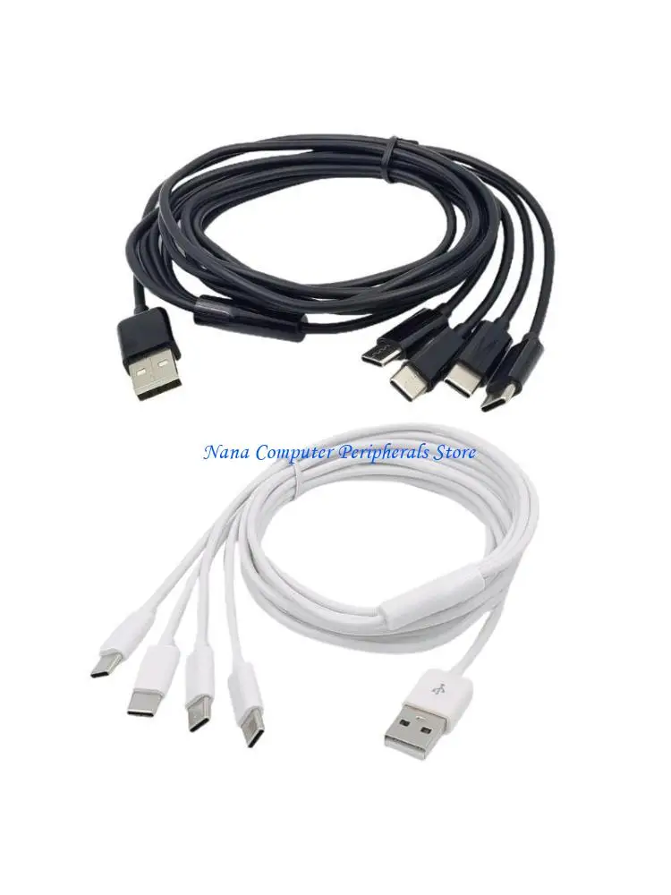 F68C Multi-Functional Type-C Male Plug Cord Multi Cable 2A Output
