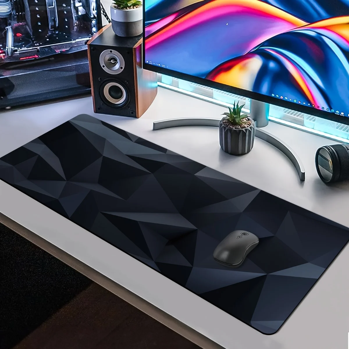 

Прямоугольный тканевый коврик для мыши с нескользящей резиновой основой, для компьютера, ноутбука, офисного стола