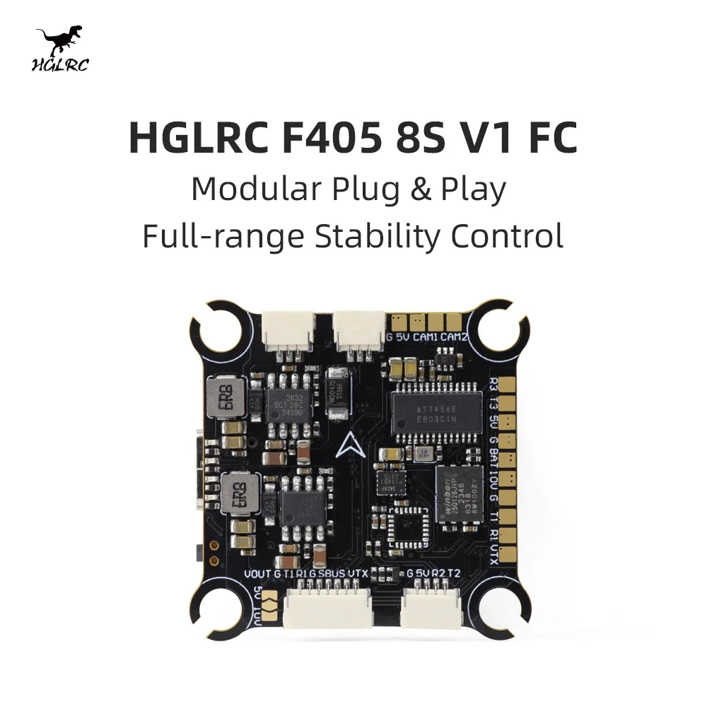 

HGLRC F405 8S V1 Flight Controller for FPV Racing Freestyle Drones
