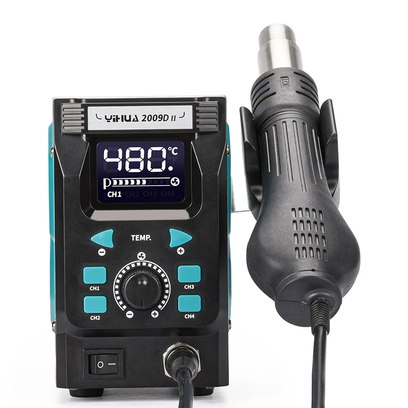 YIHUA 2009D-II 700W محطة إعادة العمل لحام مع 4 مجموعات مسبقة بدون فرش لإصلاح الهاتف المحمول #5