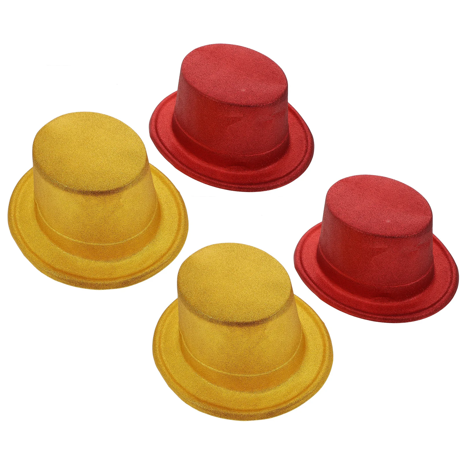 4 قطعة قبعات الترتر بريق الرائعة تألق حفلة الجاز قبعات عرض مسرحي الدعائم الديكور لأداء الرقص الترتر قبعة