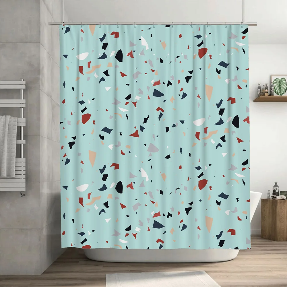 ستارة حمام مبهجة مزهرة لتجربة منعشة، تصميم زهرة بيضاء وردية، سهل التركيب مع حلقات خطافية