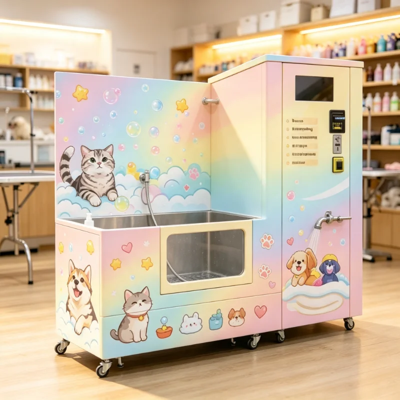 Custom Unattended Self‑service Dog Wash Station Intelligent Control Large‑capacity Water Storage Pet Washing Machine