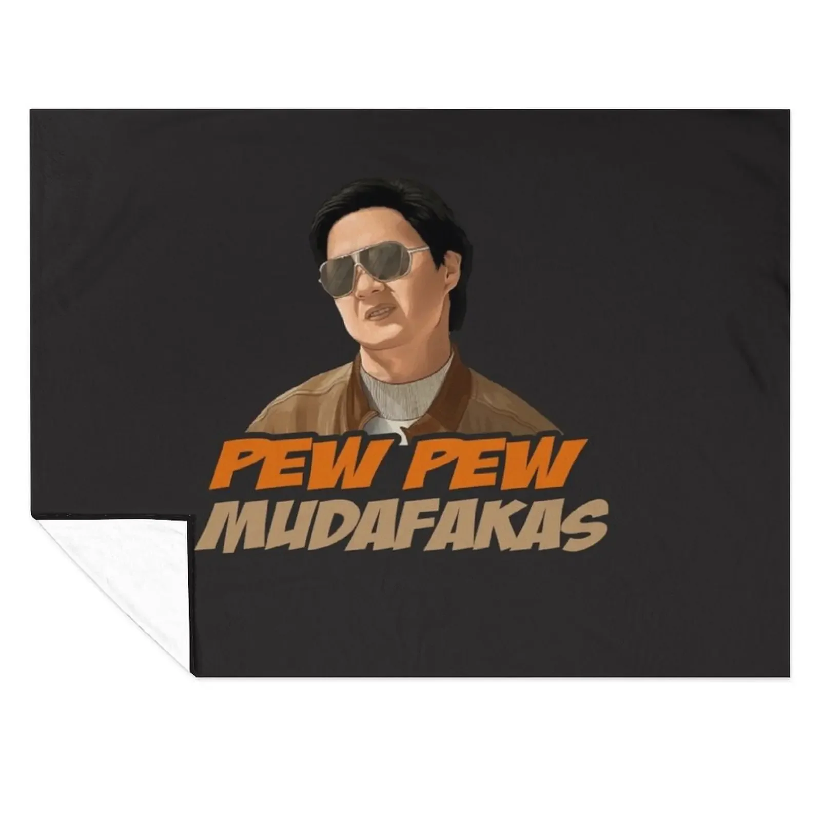 

Hangover - Pew Pew Mudafakas Mr Chow Funny Parody Fan Art Throw Blanket Softest Cute Plaid Sleeping Bag Custom Blankets