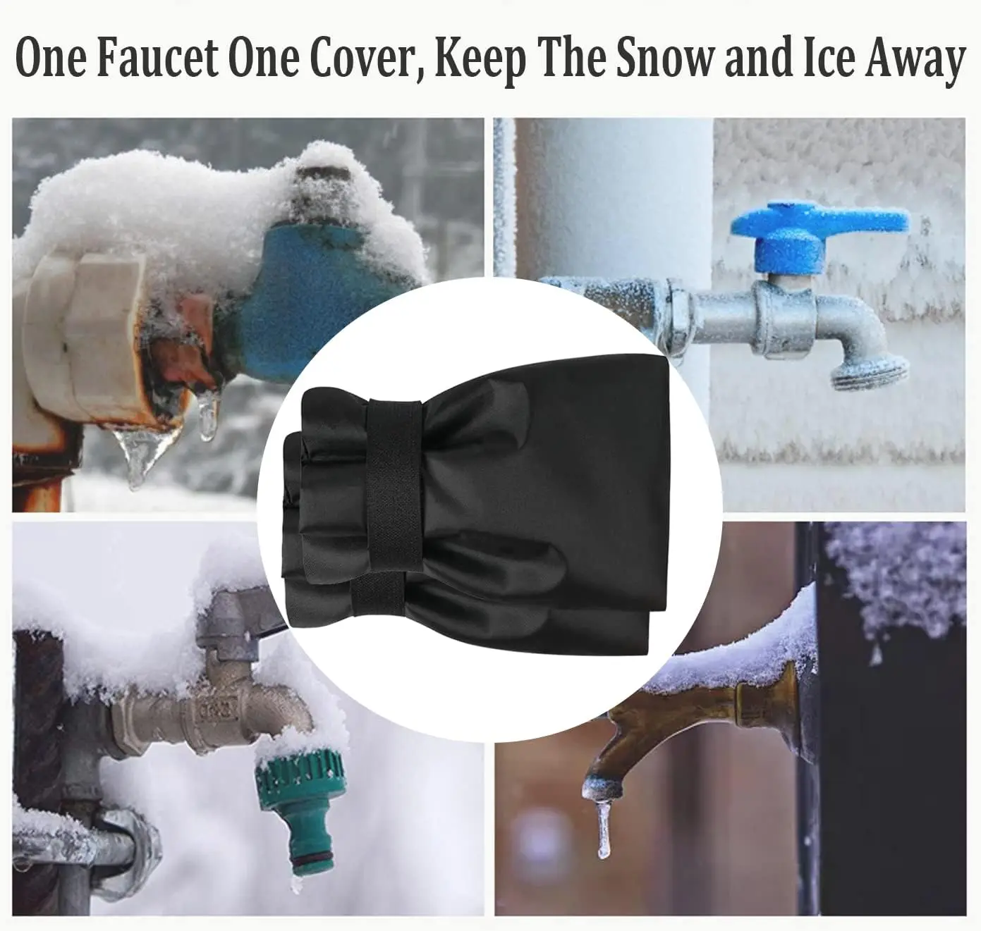 Outdoor Faucet Covers for Winter Freeze Protection, Upgraded Thicken 8.5