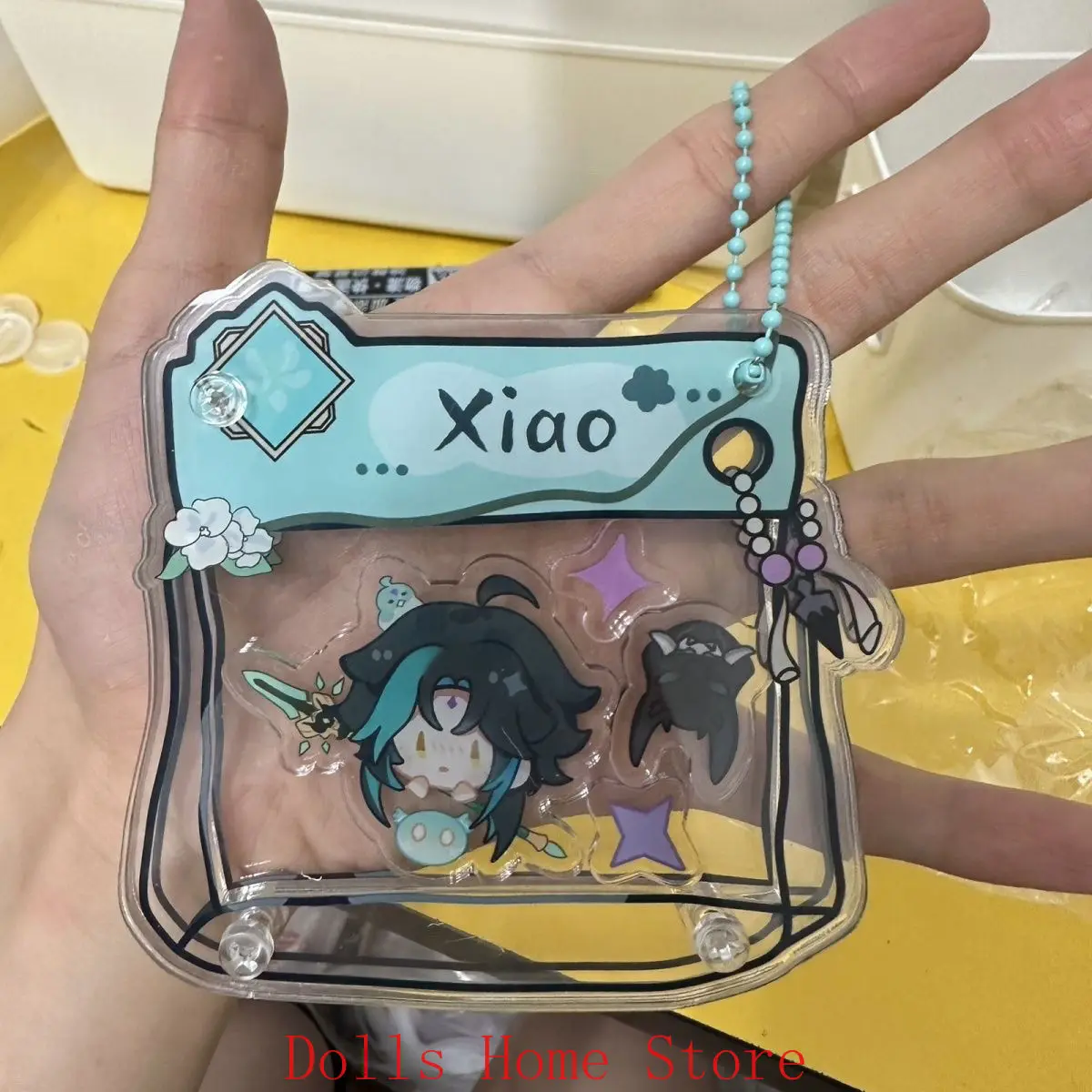 

Genshin Impact Furina Wanderer Klee Zhongli Cosplay Cartoon Acrylic Pendant Keychain Anime Decoration Figure Accessories Gift