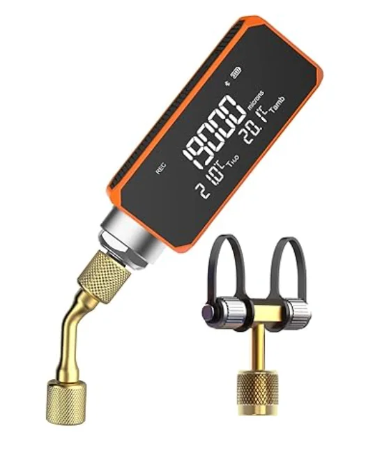 

Mini Wireless Micron Meter 1 to 19,000 microns, Digital Vacuum Gauge for HVAC and Automotive 1/4