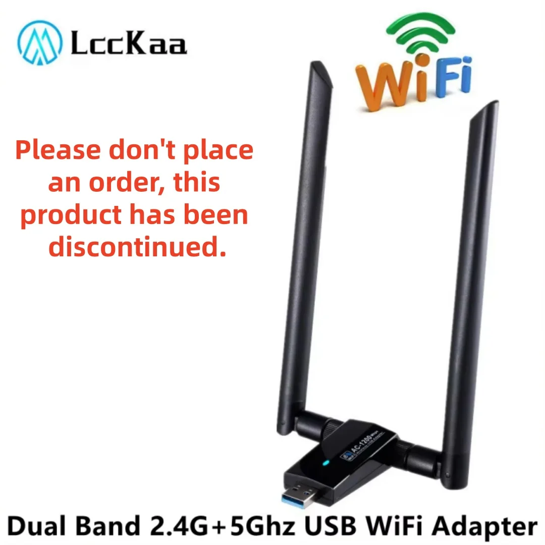 USB WiFi Adapter 1200Mbps Wifi Usb 3.0 Network Card Dual Band 5G/2.4GHz Wireless USB Adapter for PC Laptop Wifi Dongle Receiver