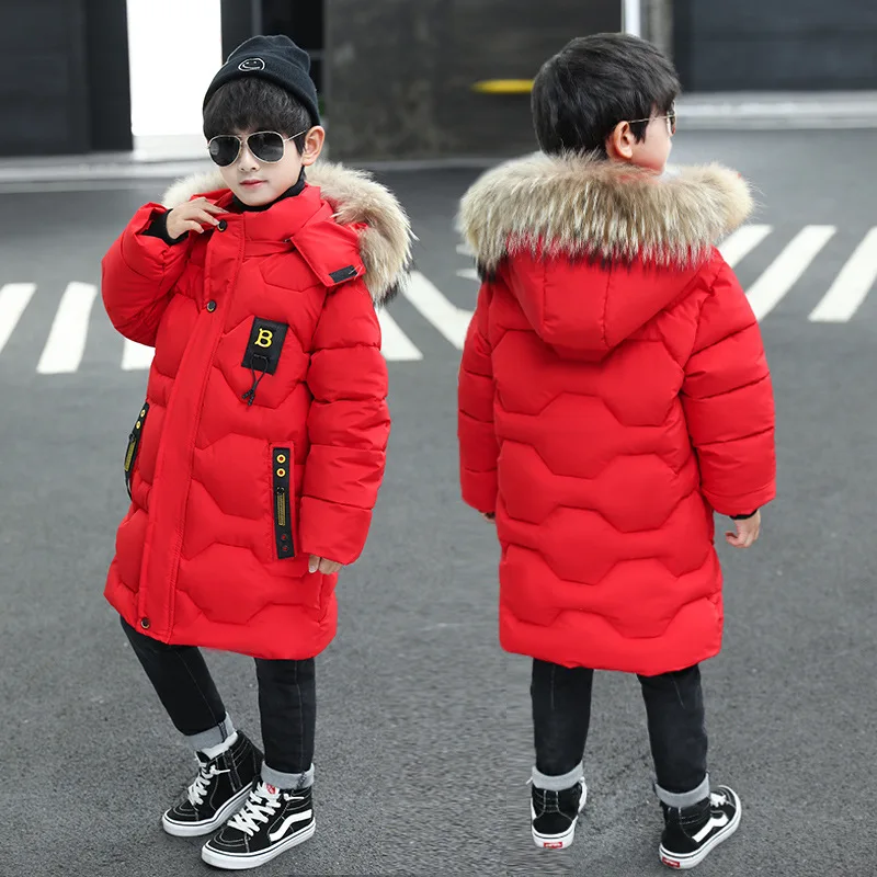 New Children parka kids Winter Down cotton Jacket snowsuit Clothing Big Boy Warm Coat Thicken Outerwear toddler clothes