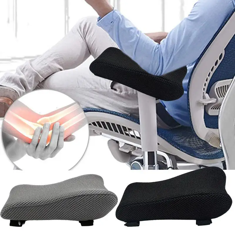 Almohadillas ergonómicas para Reposabrazos de codo, cojín para silla de ruedas, cómodo, lavable, se adapta a la mayoría de sillas de ordenador