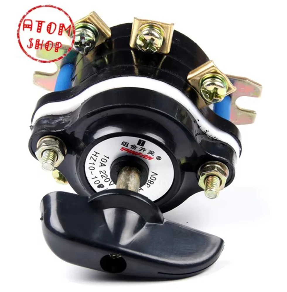 Rotary switch HZ10-10/3 10/2 10/1 380V 10A transfer changeover universal switch welding machine power shifter